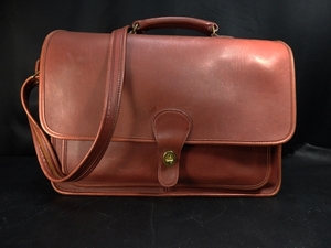  Coach tea total leather 5180 Metropolitan Brief U.S.A. COACH
