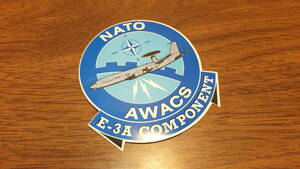 【NATO】E-3Aセントリー 早期警戒管制機 AWACS 北大西洋条約機構 North Atlantic Treaty Organization ステッカーデカール　米軍