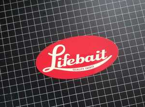 LIFEBAIT ライフベイト　ステッカー　シール　表面　コーティングにキズ、ダメージあります。