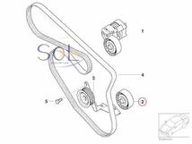 BMW E82 E87 E88 E46 E90 E91 E92 E84 X1 ベルトテンションローラー 116i 118i 120i 318i 320i 18i 11281440378 出荷締切18時_画像2