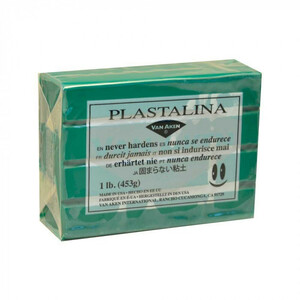 MODELING CLAY(モデリングクレイ) PLASTALINA(プラスタリーナ) 粘土 グリーン 1Pound 3個セット