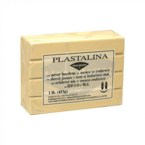 MODELING CLAY(モデリングクレイ) PLASTALINA(プラスタリーナ) 粘土 アイボリー 1Pound 3個セット