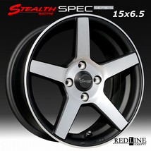 ■ ステルスレーシング SPEC-02 ■　15x6.5J　OFF+38　PCD100/4H　コンケイブ形状　ホイール4本Set　チューニング軽四他_画像2