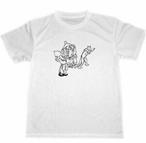 鳥獣戯画　ドライ　Tシャツ　ウサギ　キツネ　兎　アニマル　動物　グッズ　狐　4