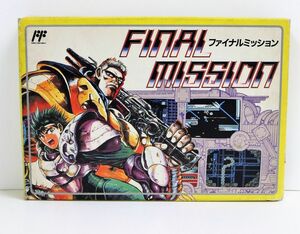 [ final mission FINAL MISSION] box manual equipped Famicom FC jujube NATSUME retro game rare nintendo game *4667-1