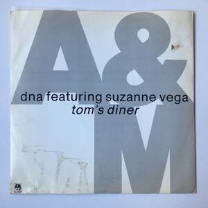 230118●DNA Featuring Suzanne Vega - Tom's Diner/390 564-1/Acappella Indie Pop Downtempo/12inch LP アナログ盤 