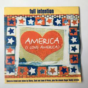 230120●Full Intention - America(I Love America)/12STR 56Z/Garage House/12inch LP アナログ盤