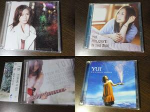 YUI - Rain / FROM ME TO YOU / HOLIDAYS IN THE SUN (初回生産限定盤 DVD付） / SUMMER SONG　(初回生産限定盤　DVD付) CD 4枚セット