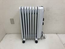 美品 デロンギ アミカルド オイルヒーター【RHJ35M0812-DG】1200W/700W/500W 8～10畳 新Ｌ字型フラットフィン 取扱説明書/外箱付き_画像7