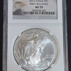 ☆★アメリカ 1$ 銀貨 2012年NGC MS70 FIRST RELEASES★☆の画像1