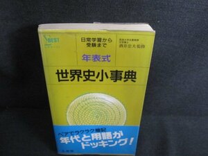 年表式　世界史小事典　シミ日焼け有/HFI