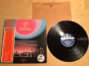 【帯付LP】WERNER MULLER / LIVE IN TOKYO ライブ・イン・トーキョー(4L-1) / ウェルナー・ミューラー / 日本プレスのみ/ 71年