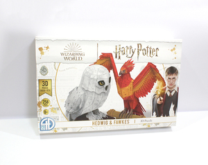  Harry Potter hedowig& fork 3D puzzle Harry Potter Hedwig & Fawkes 3D Puzzle unused storage goods y1046