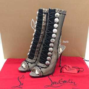 Кристиан Louboutin Christian Lubitin Gy5d Lace-Up Ladies Short Boot