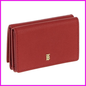 【BURBERRY　バーバリー】 三つ折り財布 　レディース BRIGHT RED　レッド 　8018960