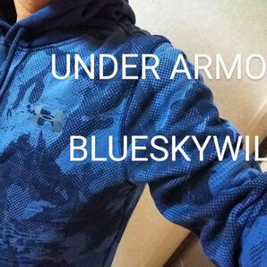 UNDER ARMOUR アンダーアーマーグラフィック迷彩柄紺色ネイビーパーカー UNDER ARMOUR UA