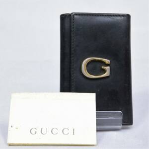 GUCCI グッチ 6連キーケース ブラック × レザー PVC メンズ 黒 現状品 ジャンク 230215F(NT)