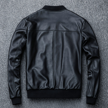 レザージャケット 上品　本革 羊革　ライダースジャケット メンズファッション 野球ジャケット 　革ジャン S～4XL_画像8