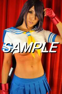 【CP-357　一騎当千　関羽雲長　02】　L判写真10枚　海外コスプレ　Cosplay photo　10sheets Ikki Tousen