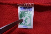80's DISCUS by TULTEX Vintage Hoodie size M USA製 ディスカス スウェット パーカー レッド 無地_画像5