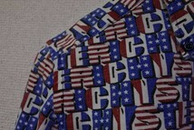 00's Hysteric Glamour Star-Spangled Banner Hemp Shirts size F 長袖シャツ ヘンプ 星条旗 総柄 XS-S 旧タグ_画像4