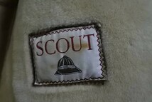 70's-80's SCOUT レザー ムートンコート 裏ボア size 50 茶系 キャメル ビンテージ_画像10