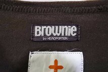 00's BROWNIE by HEAD PORTER PLUS HF Tee size L ヘッドポータープラス Tシャツ ダークブラウン 藤原ヒロシ_画像4