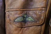 AVIREX A-2 USAF Vintage Leather Jacket size 38-40 レザージャケット ブラウン ビンテージ_画像5