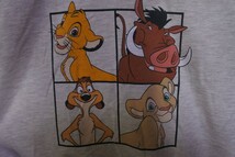 Disney THE LION KING ディズニー ライオンキング スウェット トレーナー size S-M トルコ製_画像6