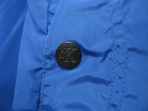 90's Calvin Klein Jeans カルバンクライン ナイロンパーカー プルオーバー size M ブルー_画像7