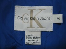 90's Calvin Klein Jeans カルバンクライン ナイロンパーカー プルオーバー size M ブルー_画像5