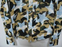 A BATHING APE BAPE Star Camo shirts エイプ 長袖シャツ size S スターカモ 迷彩_画像3