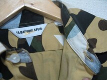 A BATHING APE BAPE Star Camo shirts エイプ 長袖シャツ size S スターカモ 迷彩_画像6