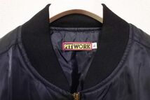 NISSAN PITWORK Bomber Jacket size L 日産 ピットワーク MA-1 ブラック 日本製 希少_画像4