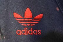 80's adidas アディダス デサント スウェット パーカー size L ブラック ブリーチ加工_画像2