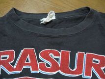 80's ERASURE WILD LIVE IN CONCERT Vintage Tee size XL イレイジャー Tシャツ 墨黒 ビンテージ_画像10