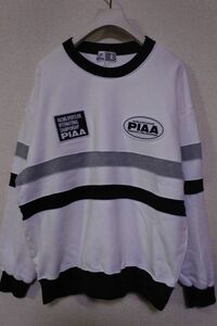 80's PIAA SPORTS ピア スウェット トレーナー size F 日本製 ワッペン 当時物