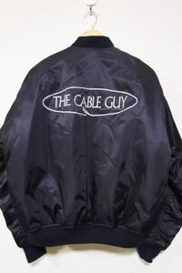 90's THE CABLE GUY Movie MA-1 Jim Carrey size L ジムキャリー ケーブルガイ