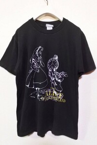 DISNEY ALICE IN WONDERLAND Tee size M アリスインワンダーランド Tシャツ ブラック 不思議の国のアリス