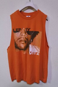 00's LENNY KRAVITZ TOUR 2002 Vintage Tee size L レニークラヴィッツ カットオフ ノースリーブ Tシャツ タンクトップ