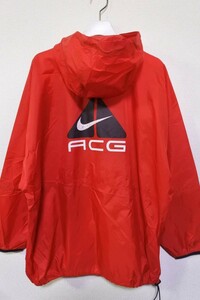 90's NIKE ACG ナイキ ナイロンパーカー プルオーバー アノラック size M 赤 レッド バックロゴ