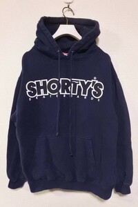 00's Shorty's Hoodie size S USA製 スウェット パーカー ネイビー