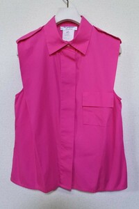Yves Saint Laurent Vintage Shirts size 38 sleeveless shirt pink France made Vintage 