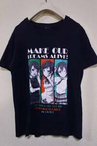 二次元コスパ ラブライブ 音ノ木坂学院 1st GRADE 小泉花陽 西木野真姫 星空凜 制服 Tシャツ size S-M ネイビー