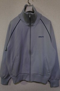 80's adidas アディダス トラックジャケット ジャージ 西ドイツ size S グレー デサント製 ATS-80 ビンテージ