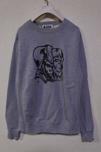 A BATHING APE GENERALS 1993 BAPE sweat sweatshirt both V Rebirth type size M gray made in Japan 