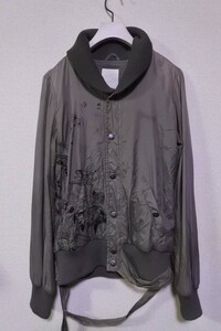 00's DIESEL Parachute Nylon Jacket size S ディーゼル ナイロン パラシュート ジャケット アート 刺繍 Y2K