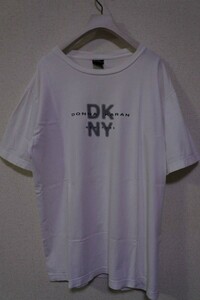 90's DKNY JEANS DONNA KARAN NEW-YORK Tee size L ダナキャラン Tシャツ ホワイト