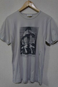 90's agnes b Martine Barrat Tee size S-M Agnes B photo T-shirt light beige 