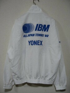 90's YONEX IBM ALL JAPAN TENNIS '92 ヨネックス 全日本テニス ウォームアップ ジャケット size M 当時物